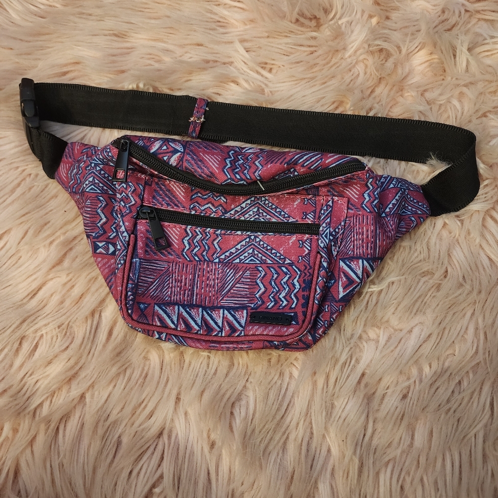 Hinano Tribal Geometric Waist Bag Fanny Pack